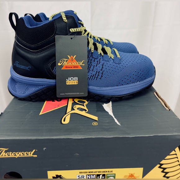 Thorogood Men’s Day One Safety AST Mid 809-9200 Blue/Black Size US 7/EU 40 NIB - Picture 8 of 14